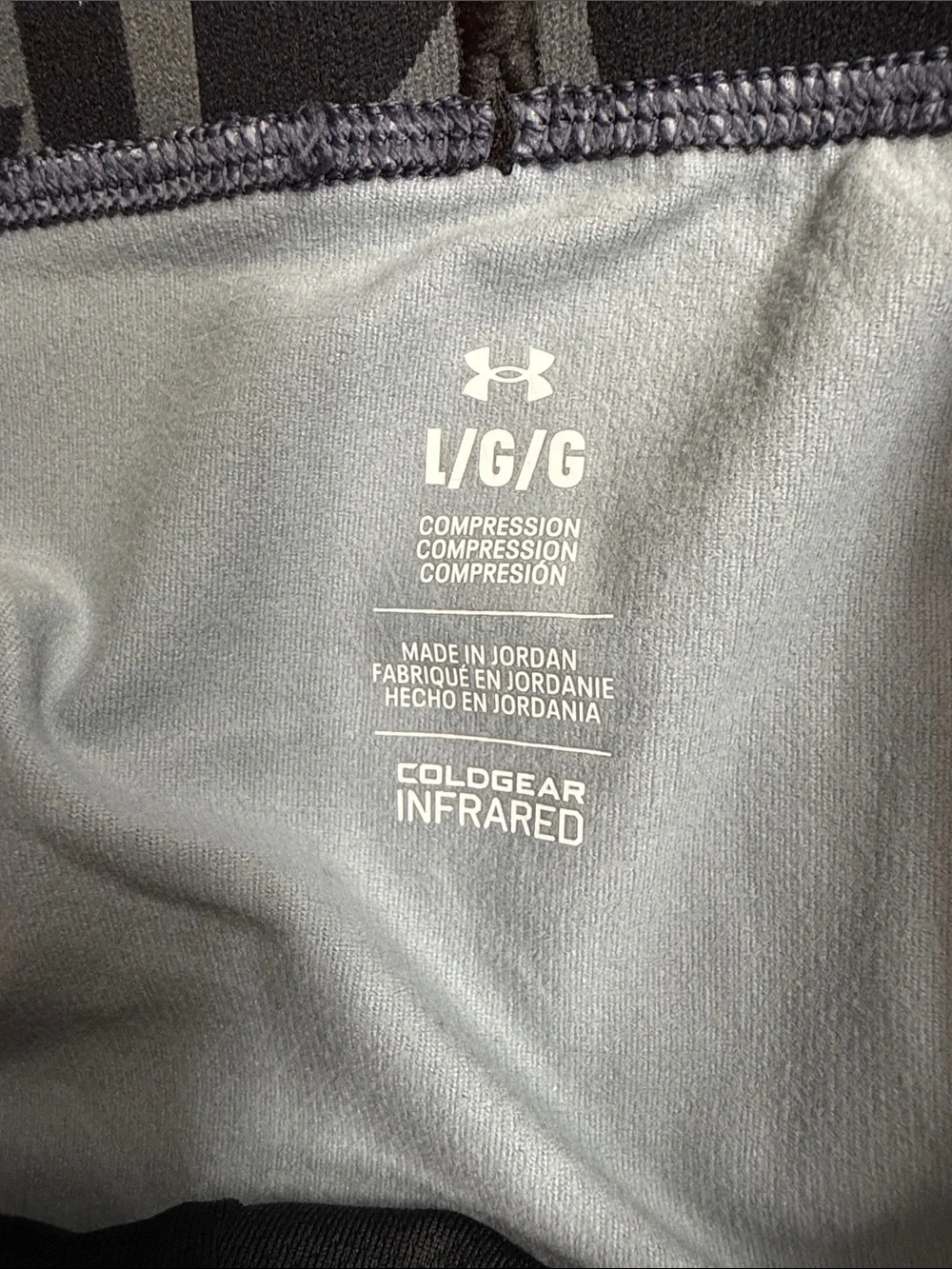 Under Armour Kids Light Gray and Black Hooded Legging Set